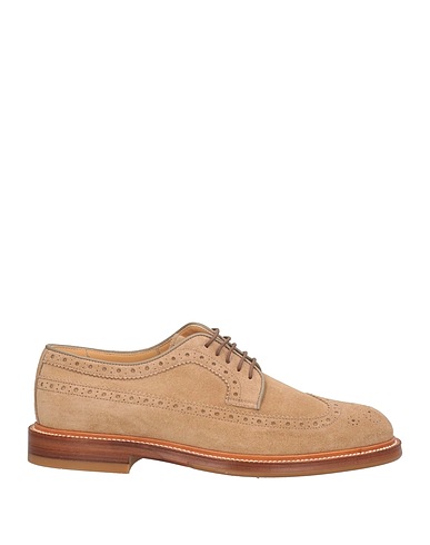 BRUNELLO CUCINELLI Laced shoes Sand Leather