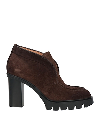 SANTONI Ankle boot Dark brown Leather