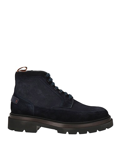 SANTONI Stiefelette Marineblau Leder