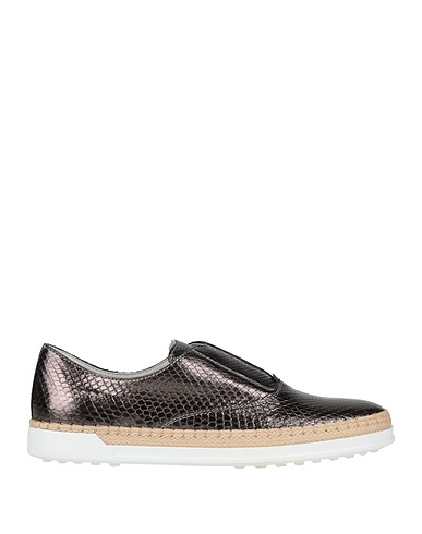 TOD'S Espadrilles Gunmetal Leather