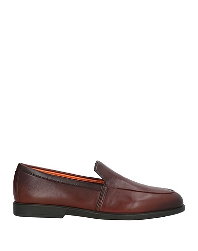 SANTONI Mokassins Braun Leder