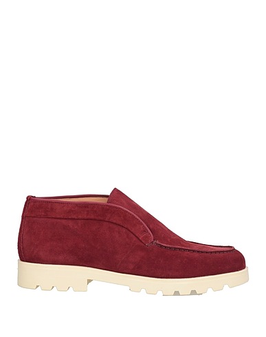 SANTONI Ankle boot Burgundy Leather