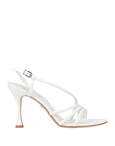 LOLA CRUZ Sandals White Leather
