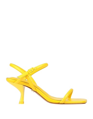 LOLA CRUZ Sandals Yellow Leather