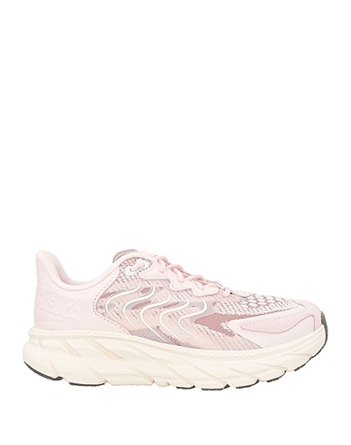 HOKA Sneakers Light pink Leather, Synthetisches Material, Textile fibers