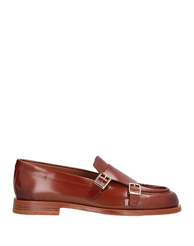 SANTONI Loafers Tan Leather