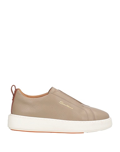 SANTONI Sneakers Taupe Leather