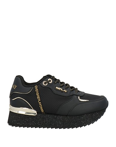 REPLAY Sneakers Black Synthetisches Material, Textile fibres