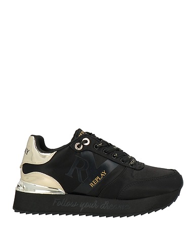 REPLAY Sneakers Black Textile fibers, Synthetisches Material