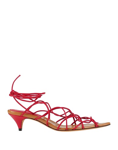 KHAITE Flip flops Red Leather