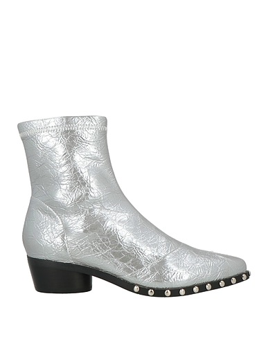 NOA HARMON Ankle boot Silver Textile fibers