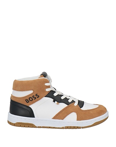 BOSS Sneakers Λευκό Συνθετικό υλικό, Δέρμα