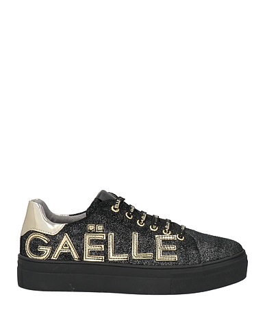 GAëLLE Paris Sneakers Black Leather, Synthetisches Material