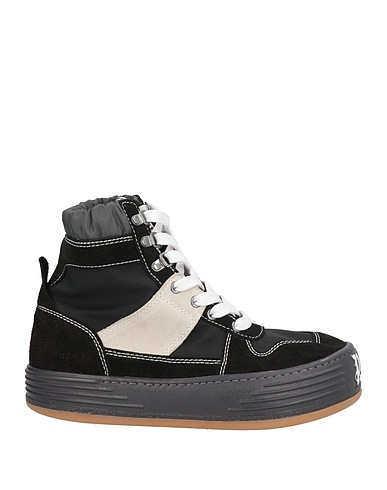 PALM ANGELS Sneakers Black Leather, Textile fibres
