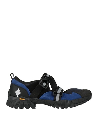 MARCELO BURLON Sneakers Black Leather, Textile fibres