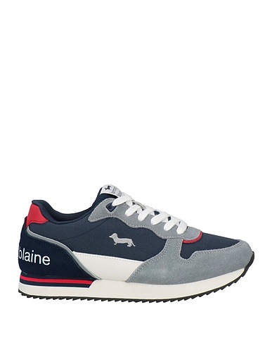 HARMONT & BLAINE Sneakers Navy blue Leather, Textile fibres