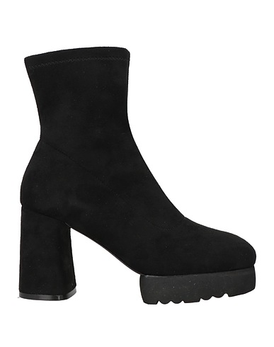 JEANNOT Ankle boot Black Textile fibres