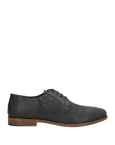 LENDINI Laced shoes Black Leather