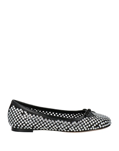 LOLA CRUZ Ballet flats Black Textile fibers
