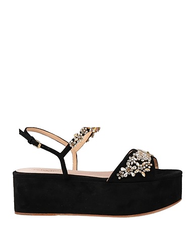 GIAMBATTISTA VALLI Sandalen Schwarz Leder