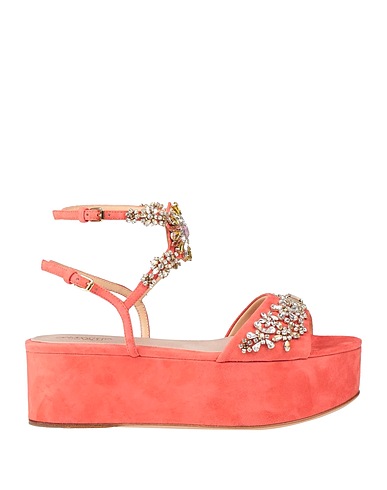 GIAMBATTISTA VALLI Sandals Coral Leather