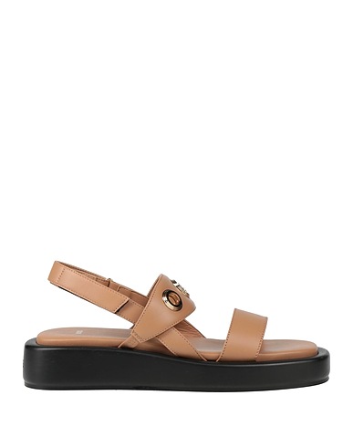 BOSS Sandals Light brown Leather