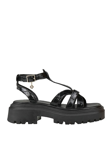 MAJE Sandals Black Textile fibers