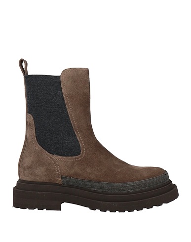 BRUNELLO CUCINELLI Ankle boot Taupe Leather