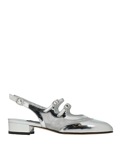 CAREL Paris Pump Silver Leather, Textile fibers