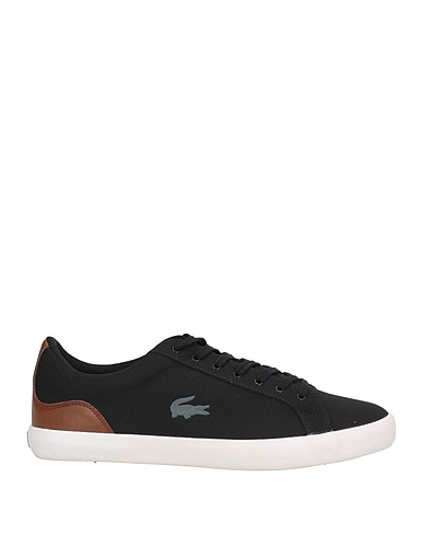 LACOSTE Sneakers Negro Fibras textiles, Material sintético