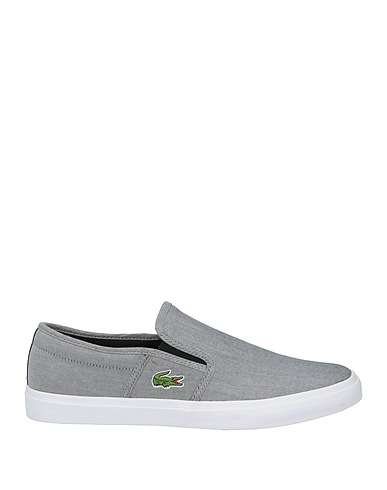 LACOSTE Sneakers Grey Textile fibers