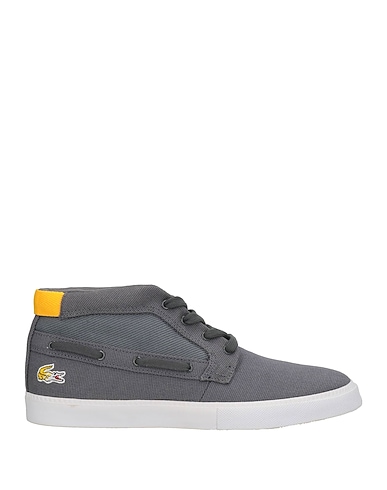 LACOSTE Sneakers Grey Textile fibers