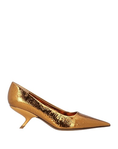 FERRAGAMO Court Gold Calfskin