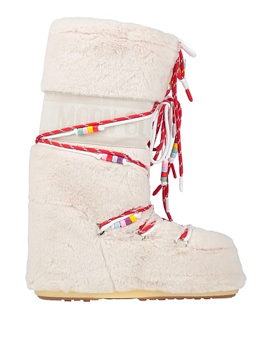 MOON BOOT Stiefel Elfenbein Gewebefasern