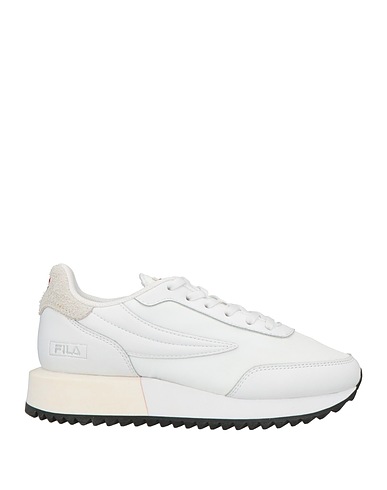 FILA Sneakers Off white Leather, Textile fibers