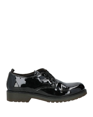MARCO FERRETTI Laced shoes Black Synthetisches Material
