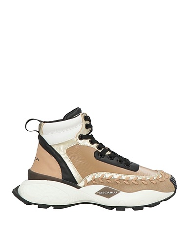 TOSCA BLU Sneakers Khaki Leather, Textile fibres