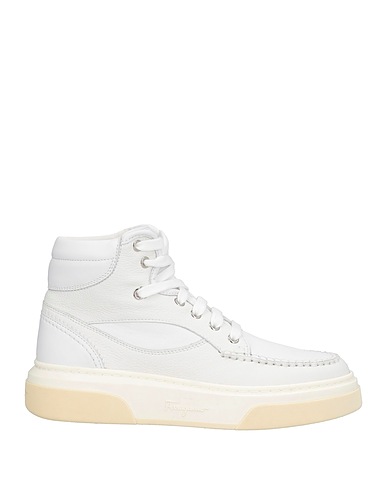 FERRAGAMO Sneakers White Calfskin
