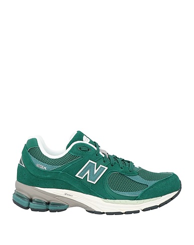 NEW BALANCE Sneakers Emerald green Leather, Textile fibers
