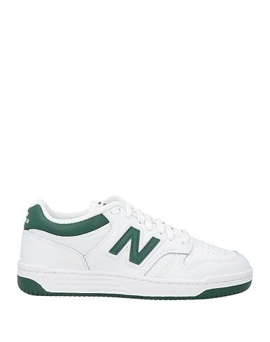 NEW BALANCE Sneakers White Leather, Synthetisches Material
