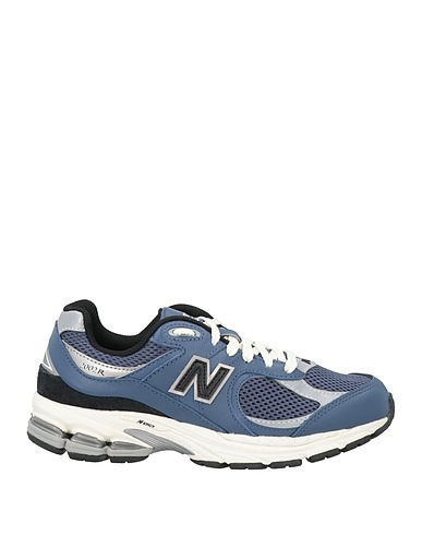 NEW BALANCE Sneakers Navy Leather, Textile fibers