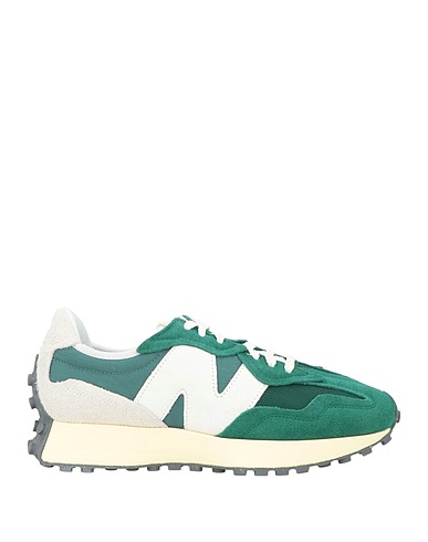 NEW BALANCE Sneakers Emerald green Leather, Textile fibers