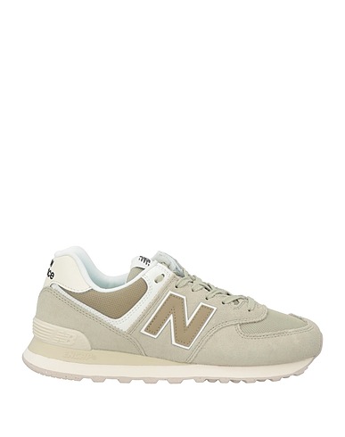 NEW BALANCE Sneakers Light green Leather, Textile fibres