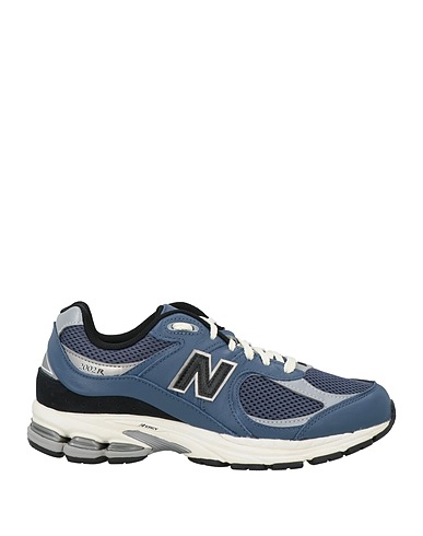 NEW BALANCE Sneakers Navy blue Leather, Textile fibres