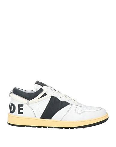 RHUDE Sneakers White Leather, Textile fibers