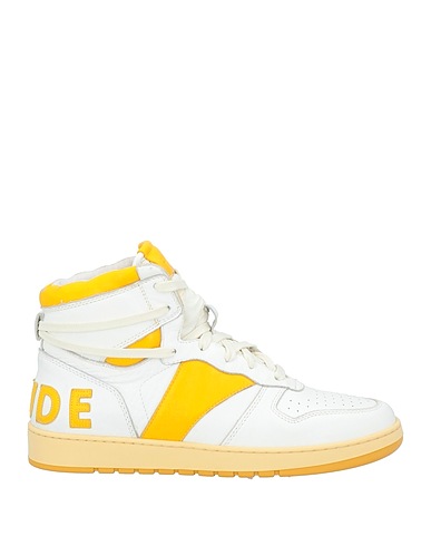 RHUDE Sneakers White Leather, Textile fibres
