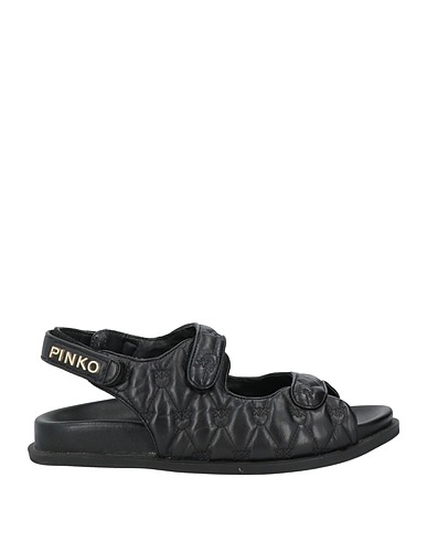 PINKO Sandals Black Leather
