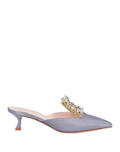 ROGER VIVIER Mules and clogs Lilac Textile fibers