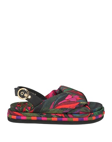 FARM RIO Sandals Dark green Synthetisches Material