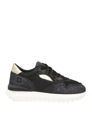 D.A.T.E. Sneakers Nero Pelle, Fibre tessili